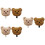 6Pcs Lightweight Plush Bear Wall Mount Hooks Adhesive Storage Hangers 8