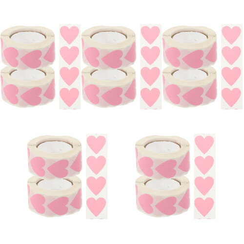 5 Pcs Envelope Seal Stickers Packaging Valentine'S Day Tag Labels 2