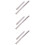 6Pcs Silver Stainless Ruler Metal Office School Use Double-Sided Scale 7