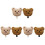 6Pcs Lightweight Plush Bear Wall Mount Hooks Adhesive Storage Hangers 3