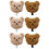 6Pcs Lightweight Plush Bear Wall Mount Hooks Adhesive Storage Hangers 9