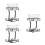 3Pcs Iron Aroma Burner Candle Essential Oil Diffuser Multi Color Decor 6