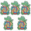 5 Sets Children'S Sticky Ball Plastic Suite Taste 5