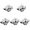 5Sets Silver Cups Nail Art Pen Washing Mixing Holders 2