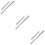 6Pcs Silver Stainless Ruler Metal Office School Use Double-Sided Scale 8