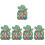 5 Sets Children'S Sticky Ball Plastic Suite Taste 7