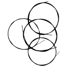 3Pcs Nylon Ukulele String Accessories in Black Color