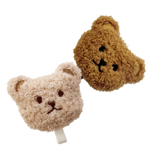 6Pcs Lightweight Plush Bear Wall Mount Hooks Adhesive Storage Hangers 1