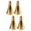 4Pcs Brass Tower Incense Mold DIY Cone Making Tool Decor 8