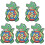 5 Sets Children'S Sticky Ball Plastic Suite Taste 4
