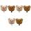 6Pcs Lightweight Plush Bear Wall Mount Hooks Adhesive Storage Hangers 4