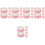 5 Pcs Envelope Seal Stickers Packaging Valentine'S Day Tag Labels 4
