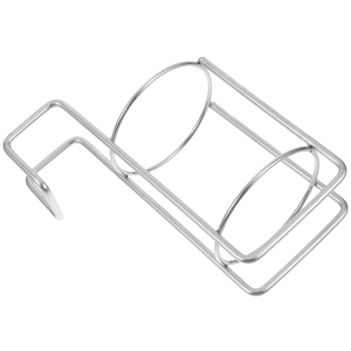 5Pcs Wall Mount Hand Rack Multifunctional Bottle Holder Silver 1
