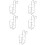 5Pcs Wall Mount Hand Rack Multifunctional Bottle Holder Silver 9
