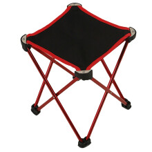 3Pcs Stylish Red Fold-Able Outdoor Fishing Stool Compact Design