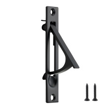 Matte Black Pocket Door Pull Solid Stainless Steel Flush Handle for Sliding and Closet Doors