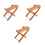 3Pcs Solid Wood Guitar Footstool Three-Gear Height Adjustable 3
