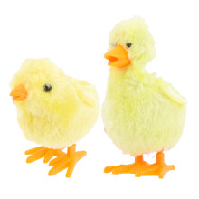 1Set Wind-Up Chicken And Duck Plush Toy Random Color