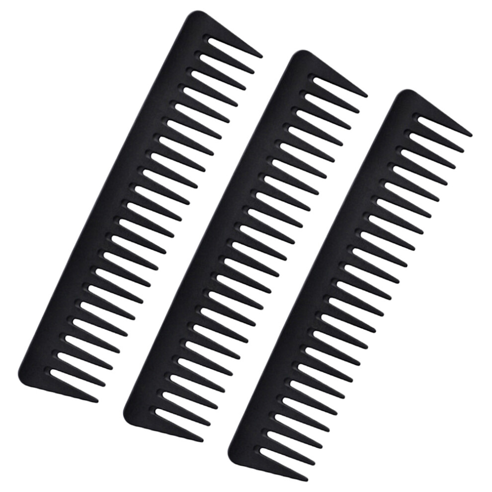 Happyyami Unisex Black 6Pcs Hair Comb For Styling Men Slicked-Back Hairdressing Comb