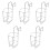 5Pcs Wall Mount Hand Rack Multifunctional Bottle Holder Silver 5