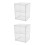 2Pcs Clear Double-Layer Bread Holder Acrylic Kitchen Counter Bread Box 9