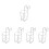 5Pcs Wall Mount Hand Rack Multifunctional Bottle Holder Silver 7