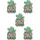 5 Sets Children'S Sticky Ball Plastic Suite Taste 10
