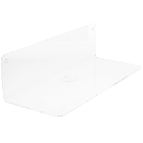 2Pcs Clear Acrylic Floating Shelf Wall Bracket Storage Stand for Home 1