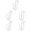 5Pcs Wall Mount Hand Rack Multifunctional Bottle Holder Silver 8