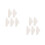 10Pcs Universal White Plastic Pushers for Vending Machine Maintenance 8