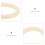 8Pcs Baby Wrap Ring White Plastic for Sling and Use 9