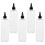 10Pcs Multi-Purpose Transparent Applicator Bottles for Hair Color 1