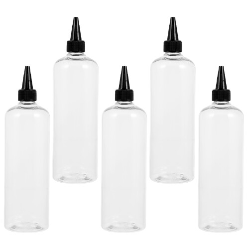 10Pcs Multi-Purpose Transparent Applicator Bottles for Hair Color