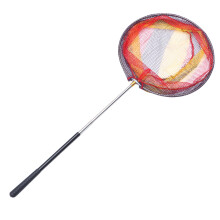 2Pcs Black Fishing Spoon-Net with Stainless Steel Pole Durable Mesh