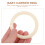 8Pcs Baby Wrap Ring White Plastic for Sling and Use 10