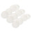 90Pcs White Plastic Tubes with Caps for Craft Storage and Mailing 2
