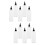 10Pcs Multi-Purpose Transparent Applicator Bottles for Hair Color 7