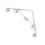 4 Pcs Wrought Iron White Triangle Table 9