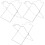 3Pièces Rack Rangement Suspendu Acier Argent 5