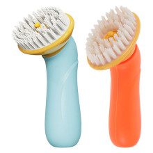 2pcs Pet Bath Brush Silicone Grooming Massage Handheld Scrubber Comb For Dogs Cats Bathing Cleaning