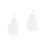 2Pcs Calf and Lamb Feeding Bottles White Plastic Anti-Bite Easy Clean 6