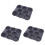 3Pcs Silicone Burger Mold 8-Cavity Nonstick Bread Pan for Kitchen 4