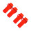 4Pcs Red Travel Lighter Case Protective Sleeve Lightweight Plastic 5