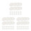 90Pcs White Plastic Tubes with Caps for Craft Storage and Mailing 9