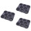 3Pcs Silicone Burger Mold 8-Cavity Nonstick Bread Pan for Kitchen 8