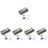 5 Sets Dotting Timer Switch Child Student Black 5