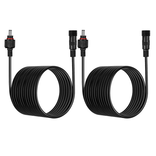 5Pcs Black Solar Extension Cable for 3D Printer Dc Pumps Outdoor Use