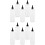 10Pcs Multi-Purpose Transparent Applicator Bottles for Hair Color 5