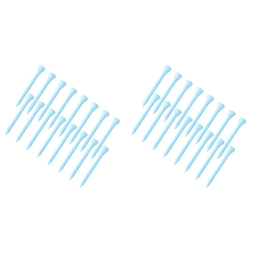 200Pcs Durable Sky-Blue Wood Tees for Golf Depth 1