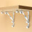 4 Pcs Wrought Iron White Triangle Table 11